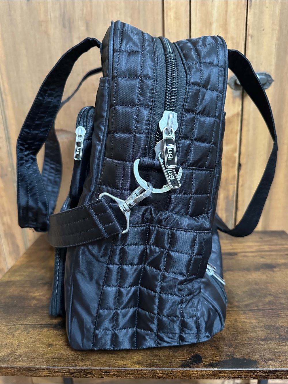 lug Black Puddle Jumper Quilted Travel Tote - Picture 3 of 7